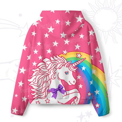 Purplehecate Dreamy Rainbow Unicorn All-Over Print Hoodie